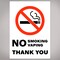 Avery No Smoking/Vaping Thank You Sign Label Stickers, Waterproof, UV Resistant, Preprinted, 5" x 3.5", 8 Stickers
